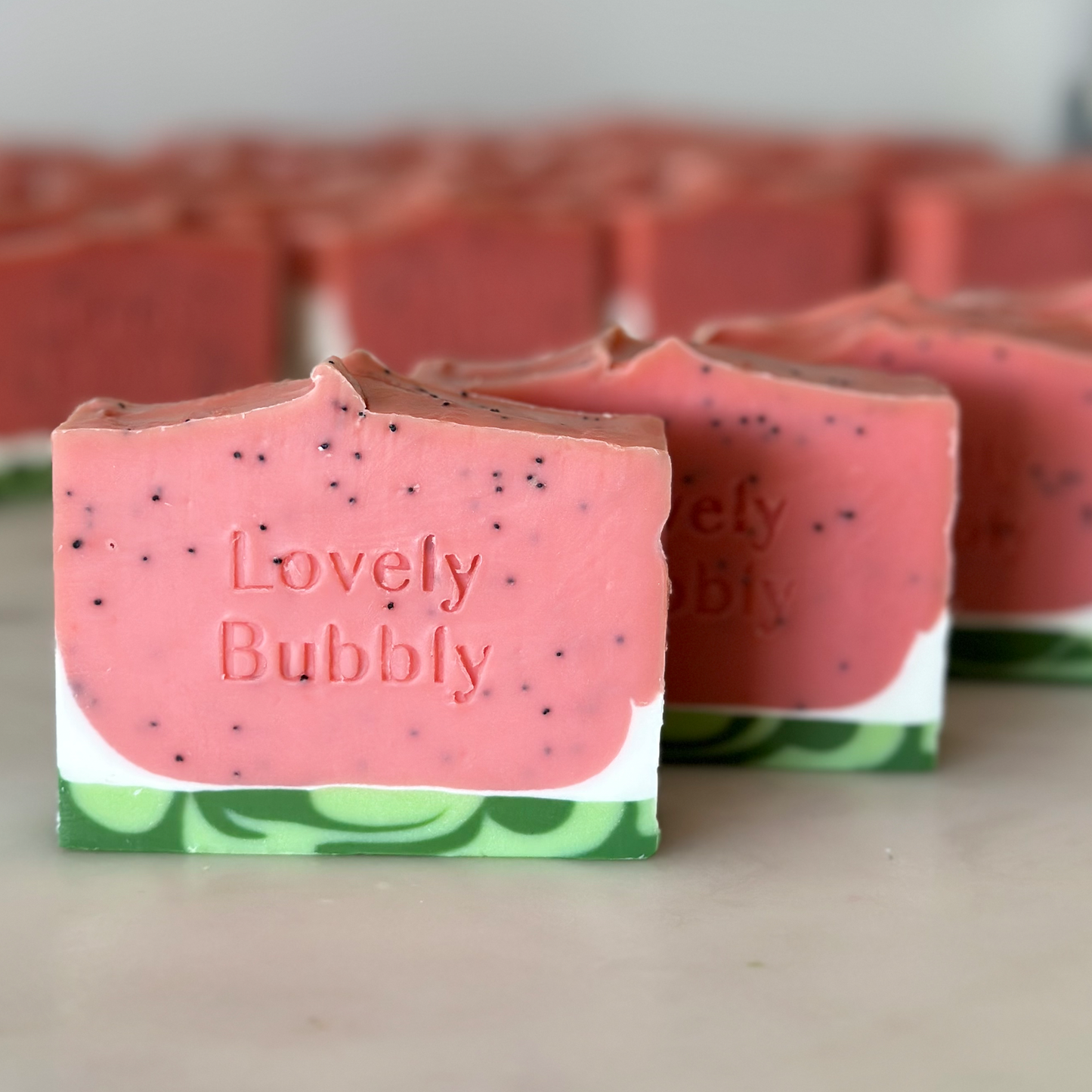 🍉 Watermelon Scrub Soap